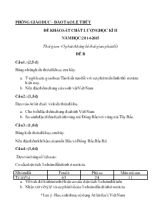 Đề khảo sát chất lượng học kì II năm học2014-2015 thời gian 45 phút (không kể thời gian phát đề)